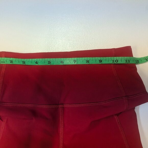 Lululemon Pace Rival High-Rise Crop 22" Dark Red (First Release) Sz 2 *Free Tote - Picture 10 of 14